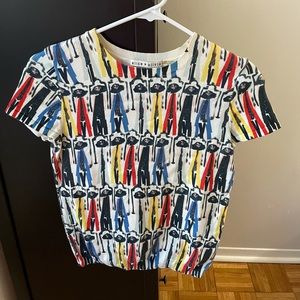 Alice and Olivia short sleeve knit sweater